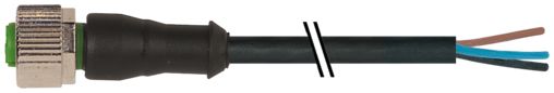 Murrelektronik Limited Female 3 way M12 to Free Cable End Sensor Actuator Cable, 600 mm