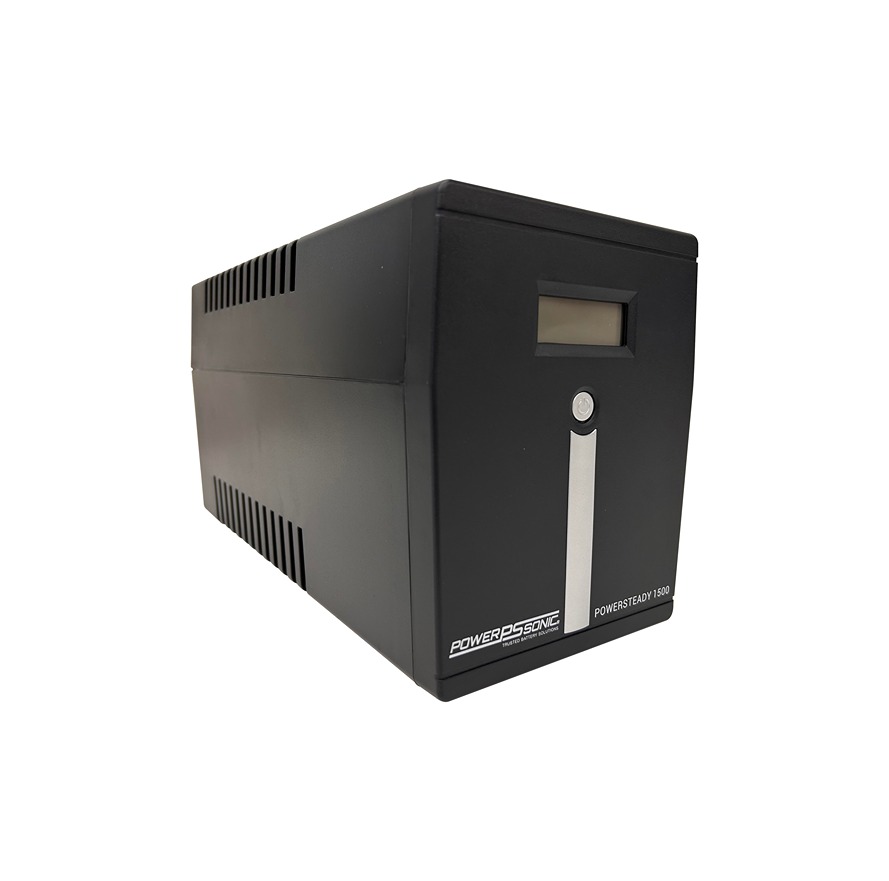 Power Sonic 81-145/162-290V ac Input Tower Uninterruptible Power Supply, 1500VA (900W), PowerSteady 1500