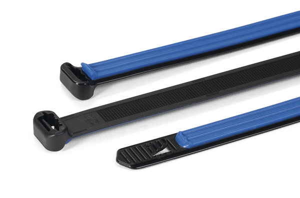 HellermannTyton Cable Tie, Soft Grip Tie, 140mm x 12.7 mm, Black TPU, Pk-500