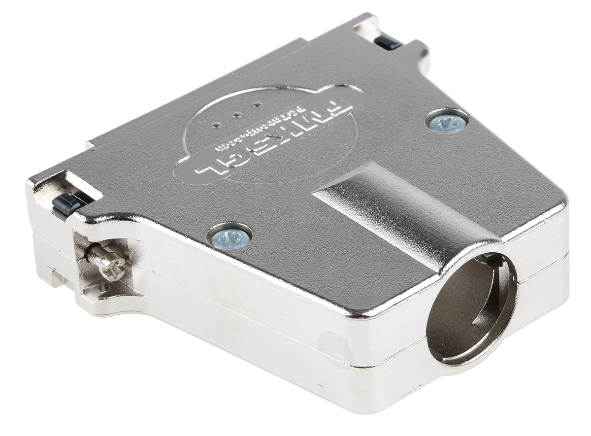 FCT from Molex FMK Series Die Cast Zinc D Sub Backshell, 50 Way, Strain Relief