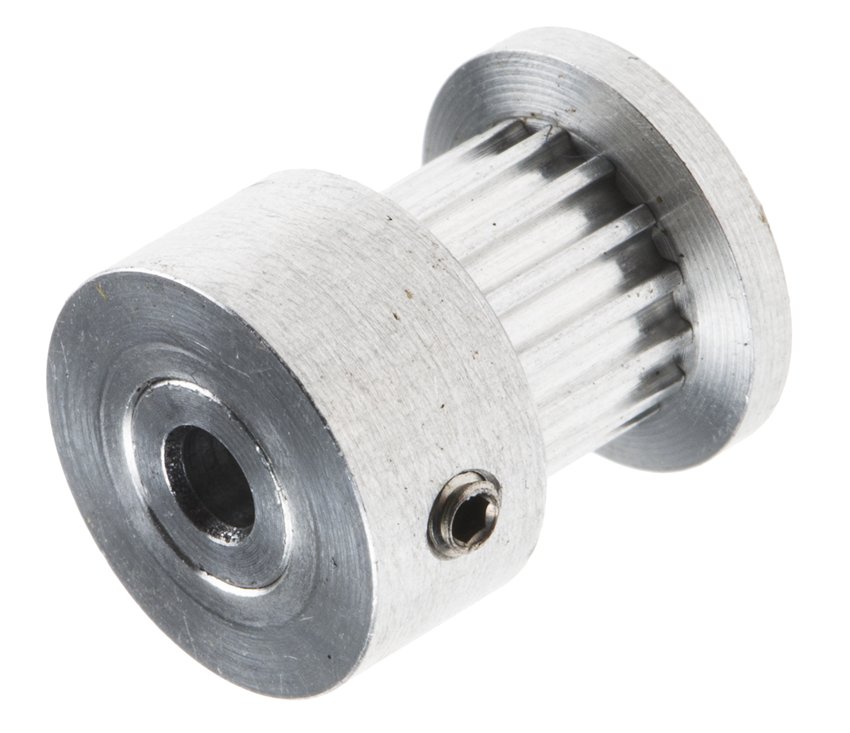 RS PRO Timing Belt Pulley, Aluminium, Zinc Plated Steel 6.4mm Belt Width x 2mm Pitch, 15 Tooth