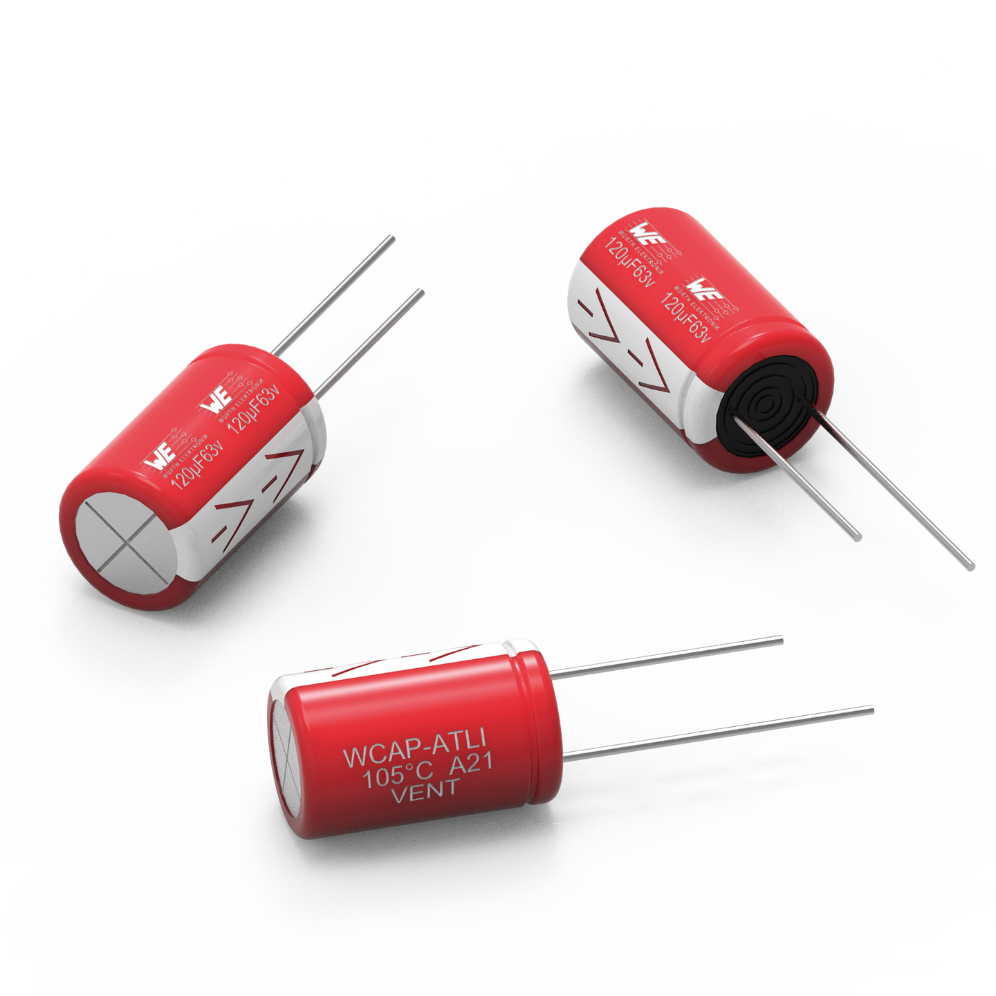 Wurth Elektronik 4.7μF Aluminium Electrolytic Capacitor 100V dc, Through Hole - 860080872002