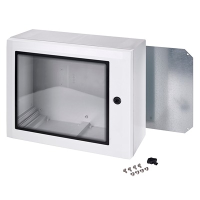 Fibox ARCA Series White Polycarbonate General Purpose Enclosure, IP65, IK08, Grey Lid, 300 x 200 x 150mm