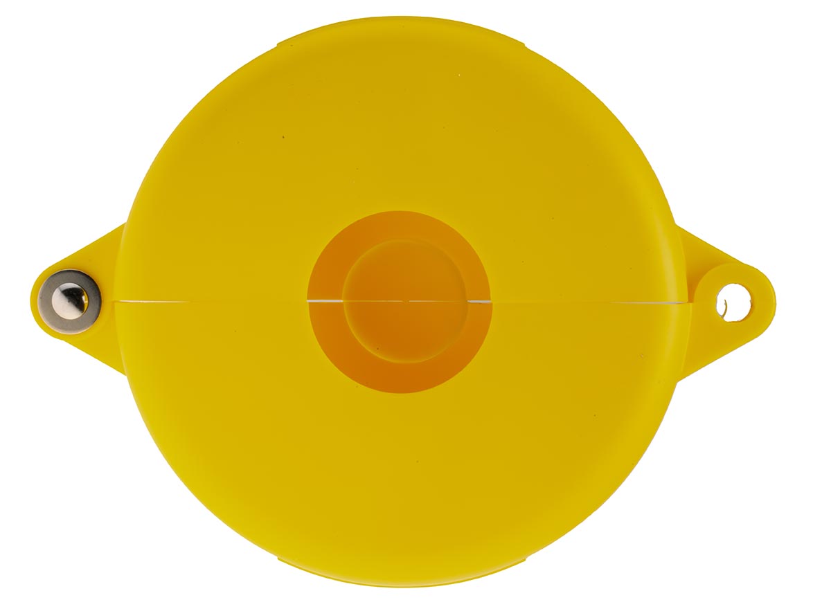Brady Yellow 1-Lock Polypropylene Gate Valve Lockout, 9.53mm Shackle, 127mm Attachment