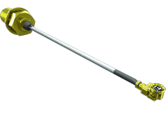 Samtec MH113 Series Male MHF1 to Male SMA, 150mm, RF Coaxial, Terminated50 Ω
