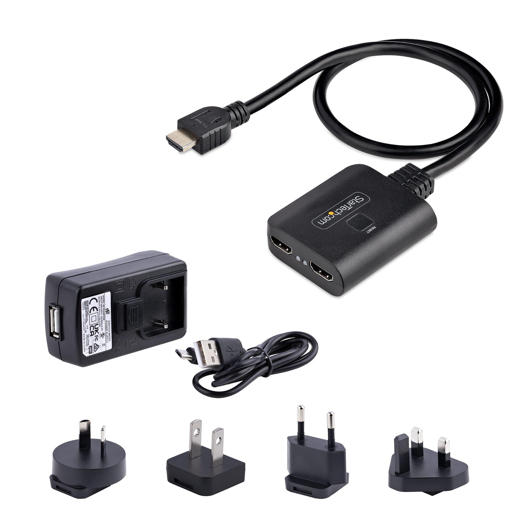 StarTech.com 2 Port 2 Input 1 Output HDMI Splitter 1080dpi
