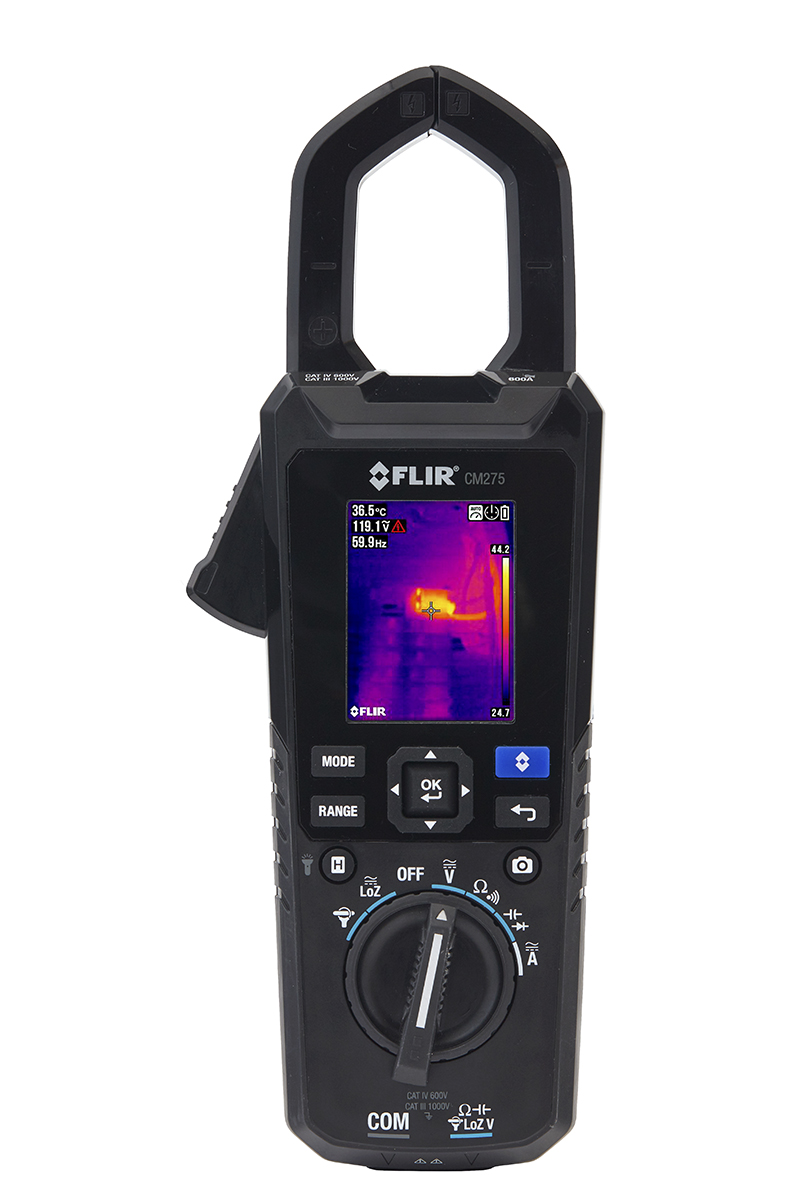 FLIR CM275 Clamp Meter Bluetooth, 600A dc, Max Current 600A ac CAT III 1000V With UKAS Calibration