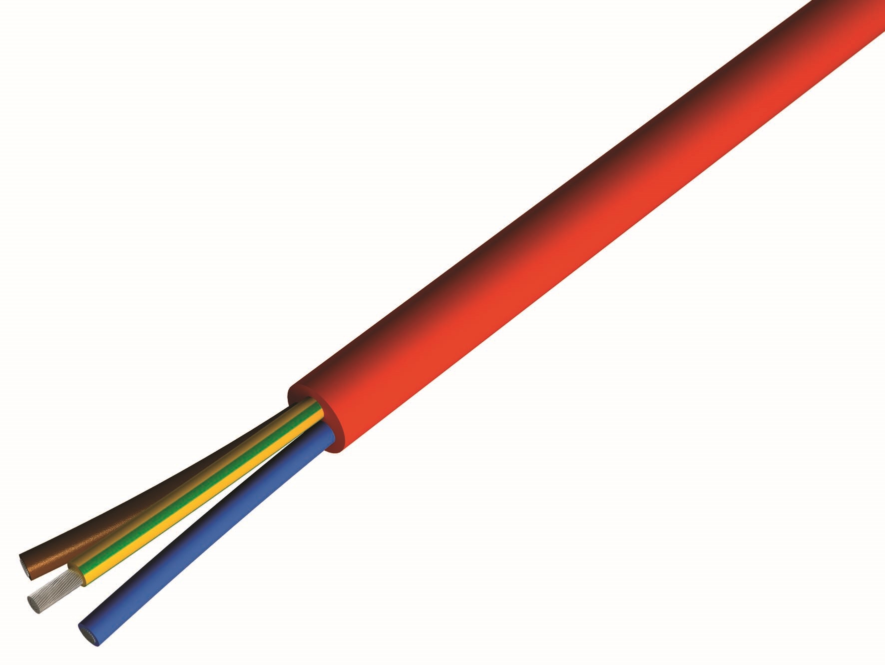 CAE Groupe SIHF SIHF 1.5 mm² 3 Core Electrical Cable, Brick Red Silicone, 100m