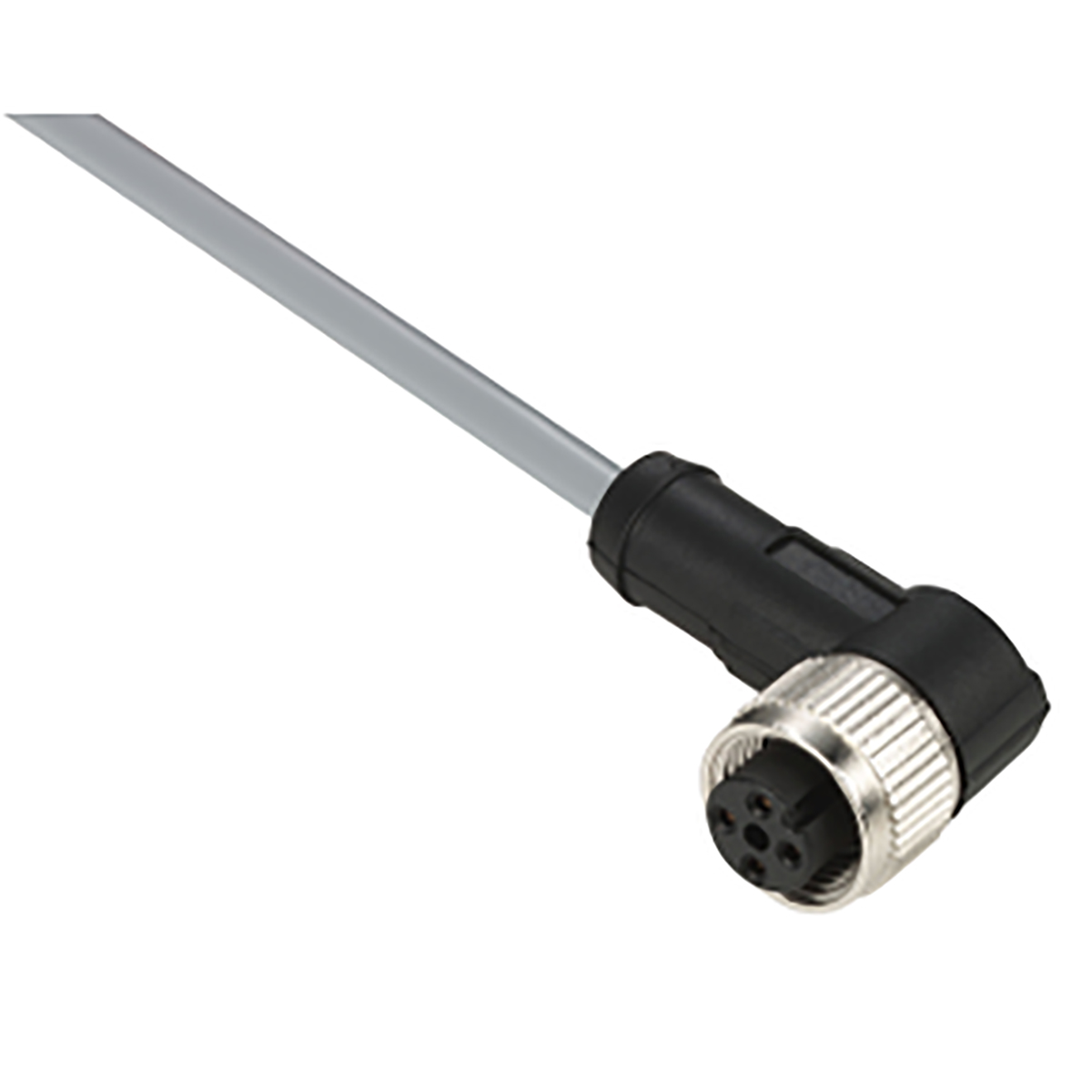 Telemecanique Sensors Female 4 way M12 to 4 way Free End Sensor Actuator Cable, 2 m