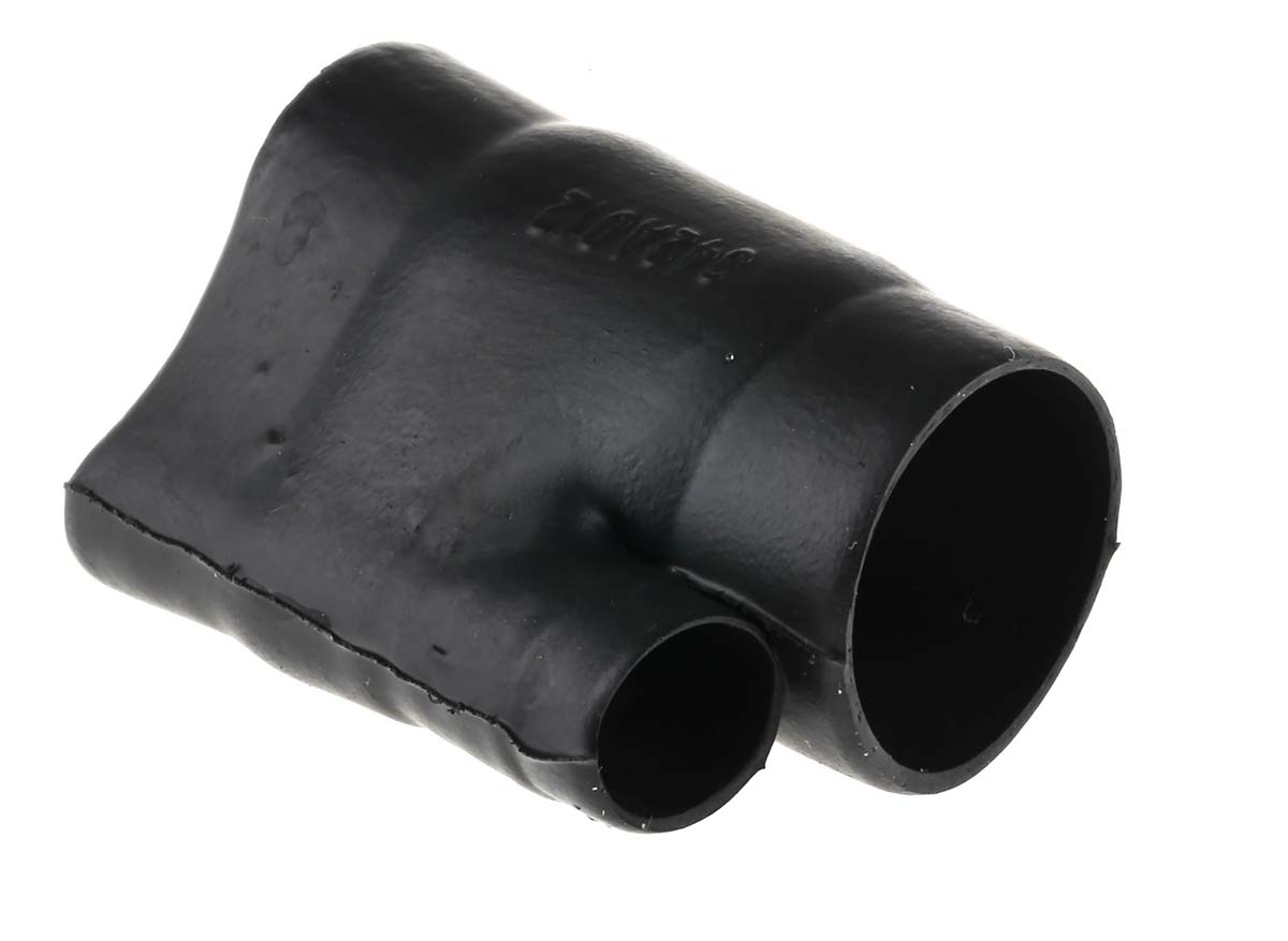 TE Connectivity 45° Side Breakout Black, Fluid Resistant Elastomer, 13.2mm