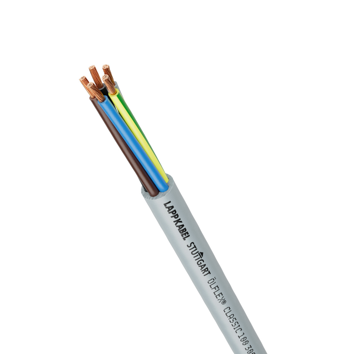 Lapp OLFLEX CLASSIC 100 Control Cable, 4 Cores, 1 mm² CSA 18 AWG, Unscreened, 100 m, Grey Polyvinyl Chloride Sheath