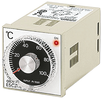 Omron E5C2 Panel Mount, Din-Rail Removable Socket On/Off Temperature Controller, 48 x 48mm, 1 Output Relay, 100 → 240 V