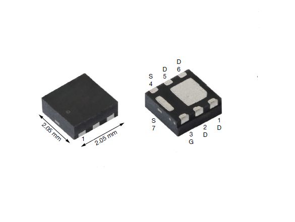 Vishay SQA444CEJW Type N-Channel MOSFET, 9 A, 60 V, 7-Pin PowerPAK SC-70W-6L SQA444CEJW-T1_GE3