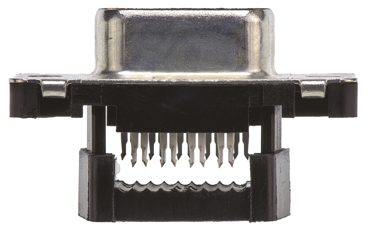 TE Connectivity Amplimite HDF-20 9 Way Right Angle Cable Mount D-sub Connector Socket, 2.77mm Pitch