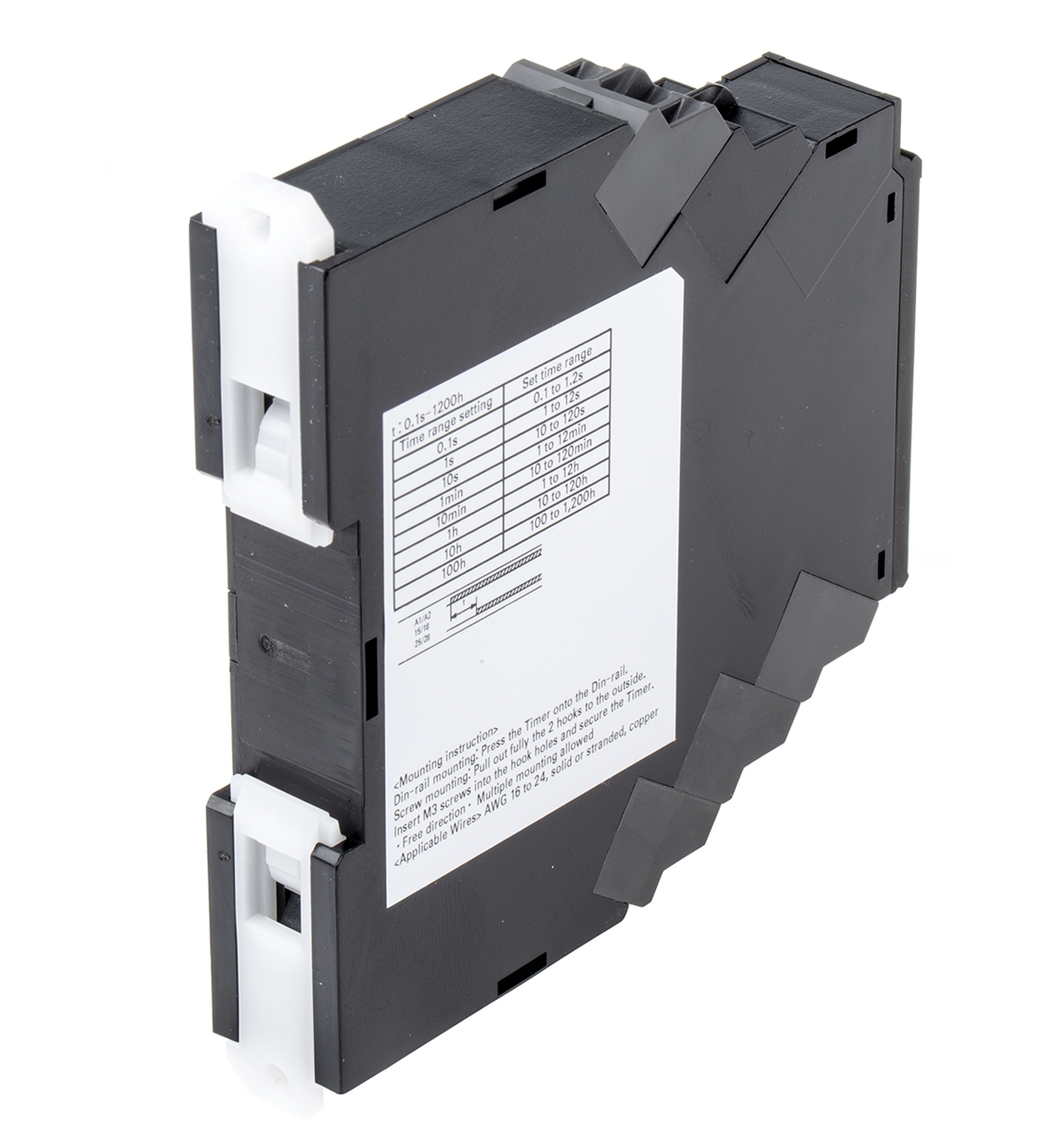 Omron H3DT Series DIN Rail Mount Timer Relay, 24 → 240V ac/dc, 4-Contact, 0.1 s → 1200 h, 1-Function, DPDT