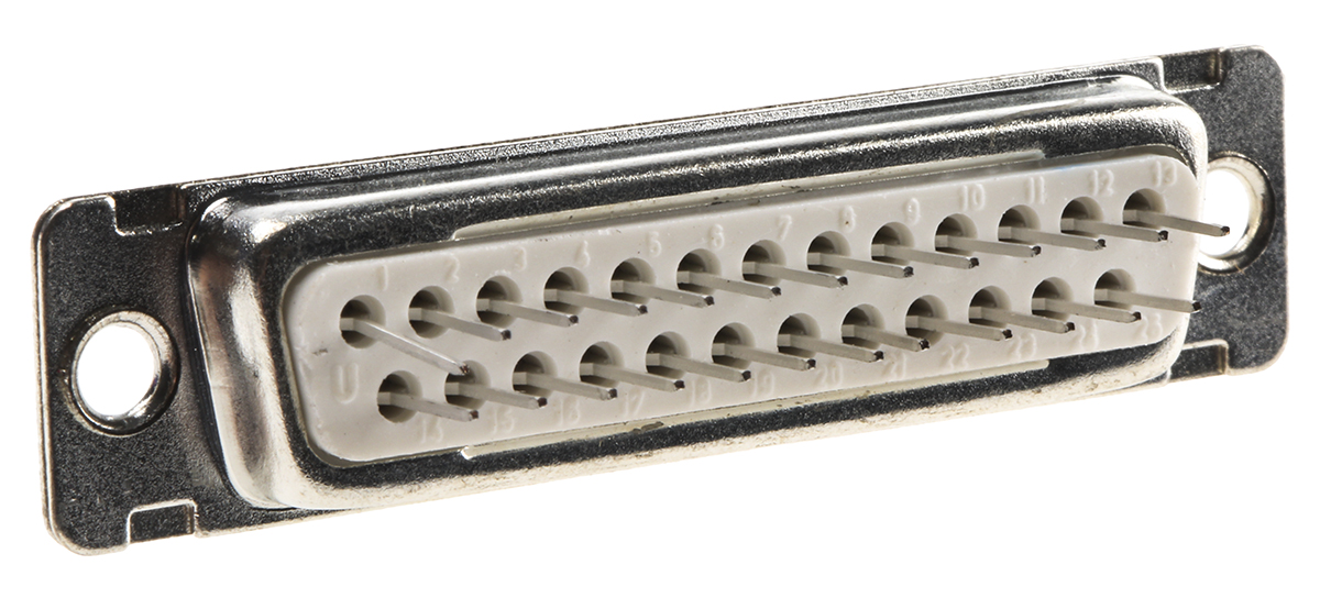 Amphenol Communications Solutions D 25 Way Through Hole D-sub Connector Socket, 2.76mm Pitch