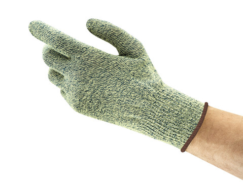Ansell Hyflex Green Kevlar Kevlar Work Gloves, Size 10, Uncoated Coating