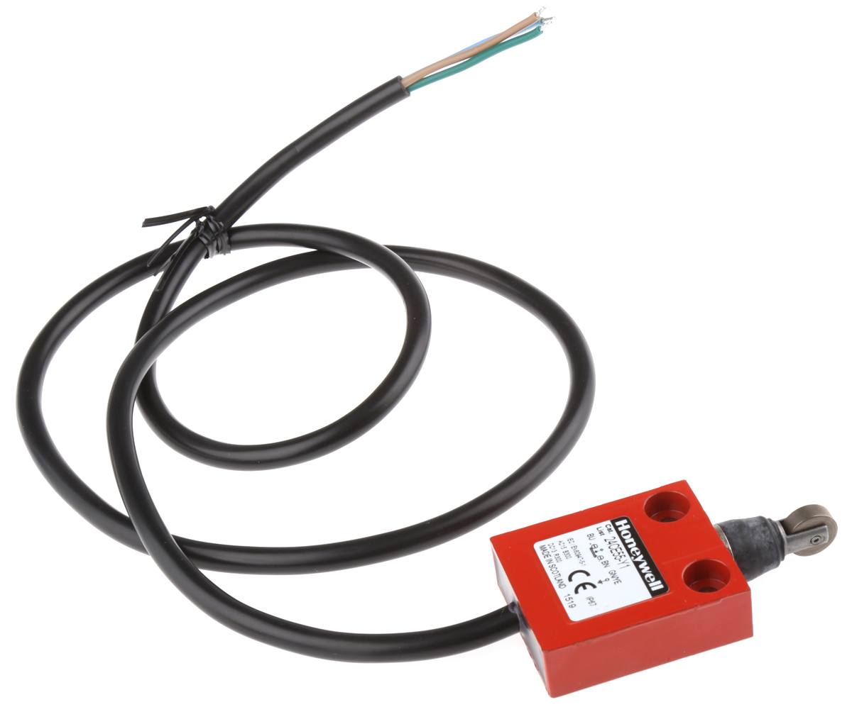 Honeywell 24CE Series Roller Plunger Limit Switch, NC, IP67, SPST, Die Cast Zinc Housing, 240V ac Max, 100mA Max