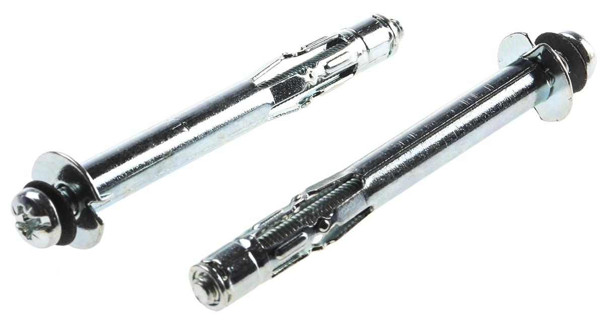 RawlPlug Steel Expanding Bolt Cavity Fixing, 8mm fixing hole diameter