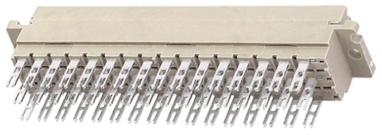 HARTING 48 Way 5.08mm Pitch, Type F Class C2, 3 Row, Straight DIN 41612 Connector, Socket