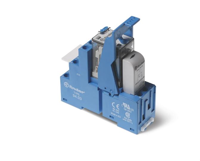Finder 58 Series Interface Relay, DIN Rail Mount, 230V Coil, 3PDT, 3-Pole, 10A Load