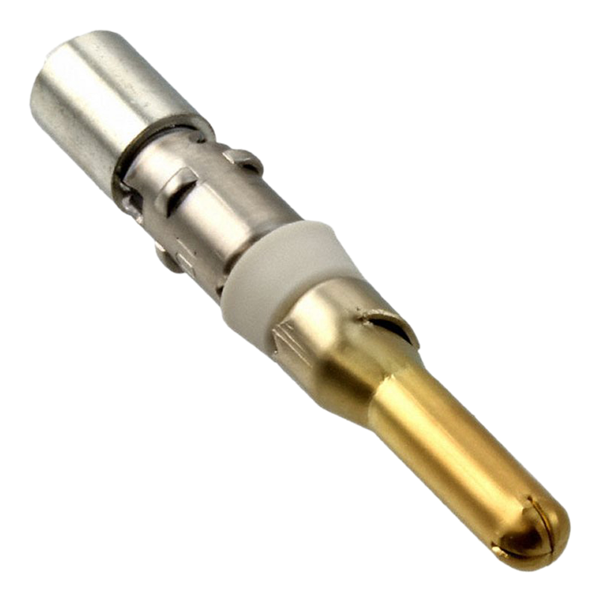 Hirose Male Crimp Circular Connector Contact, Contact Size 5.4mm, Wire Size 12 → 10 AWG