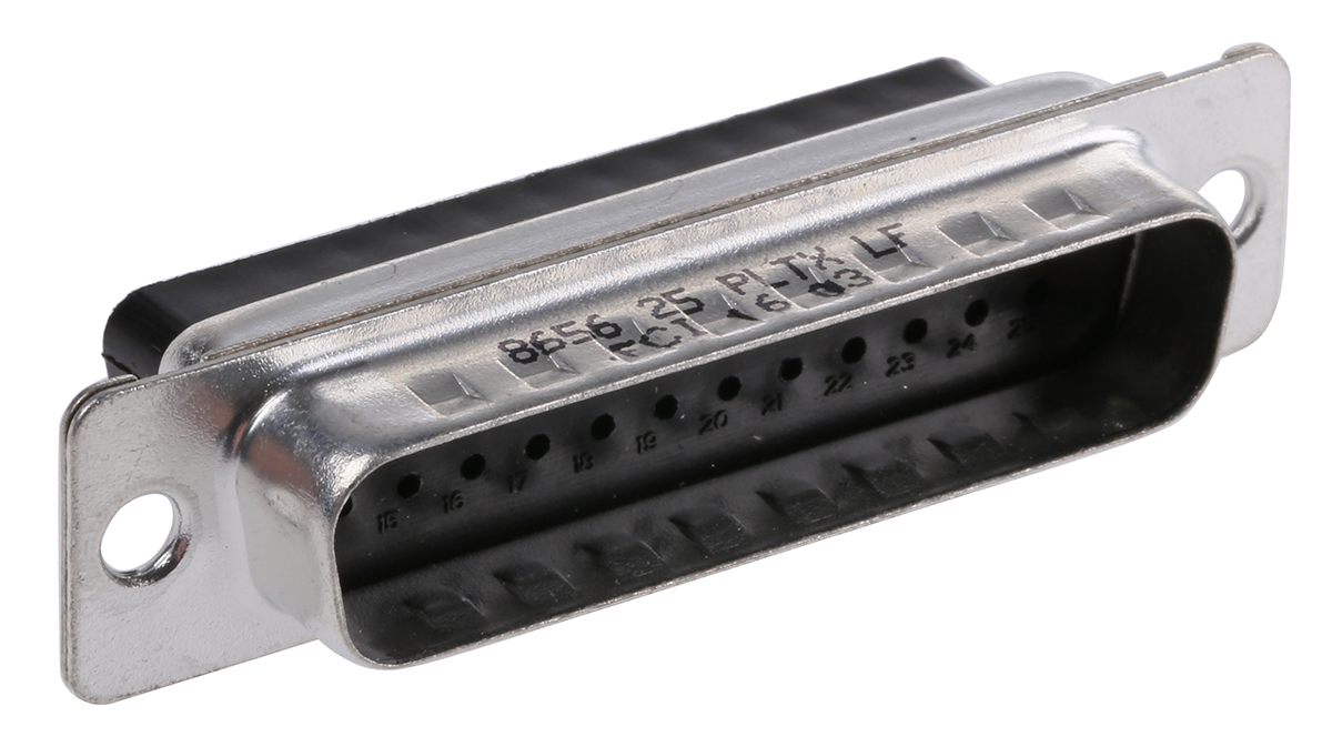 Amphenol Communications Solutions 8656 25 Way Cable Mount D-sub Connector Plug, 2.76mm Pitch