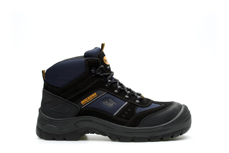 Dockers by Gerli GIGA HIGH S3 Unisex Black Composite Toe Capped Safety Shoes, UK 6.5, EU 40