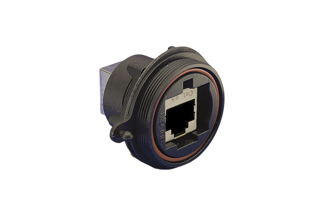 Bulgin PX0893 Series Female RJ45 Connector, Panel Mount, Cat6a Straight 1 Port