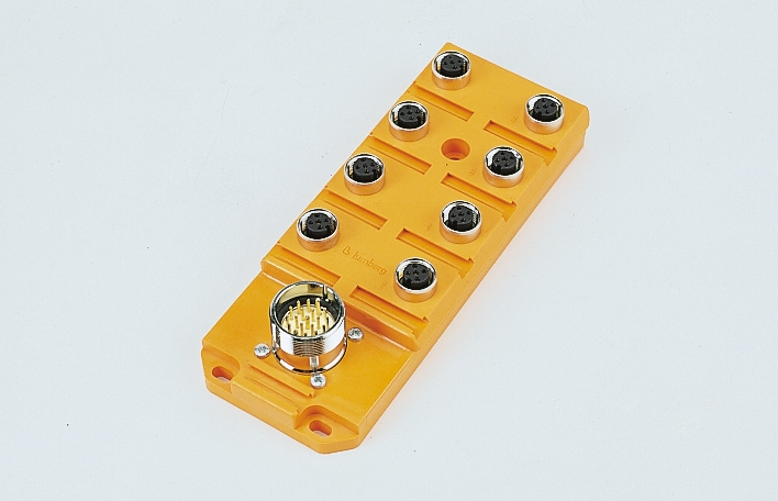 Lumberg Automation ASB Series Sensor Box, M12, 19 way, 4 port
