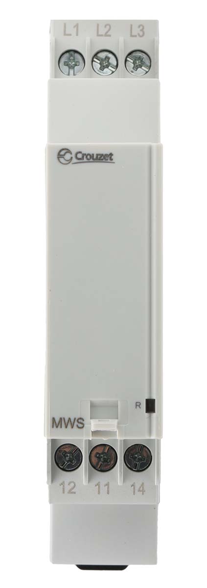 Crouzet Phase, Voltage Monitoring Relay, 3 Phase, SPDT, 183 → 528V ac, DIN Rail