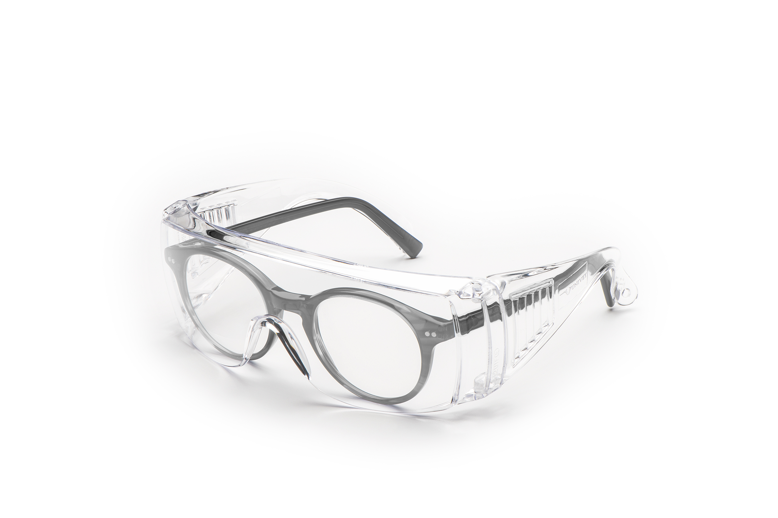 Univet 520 UV Safety Glasses, Clear Polycarbonate Lens