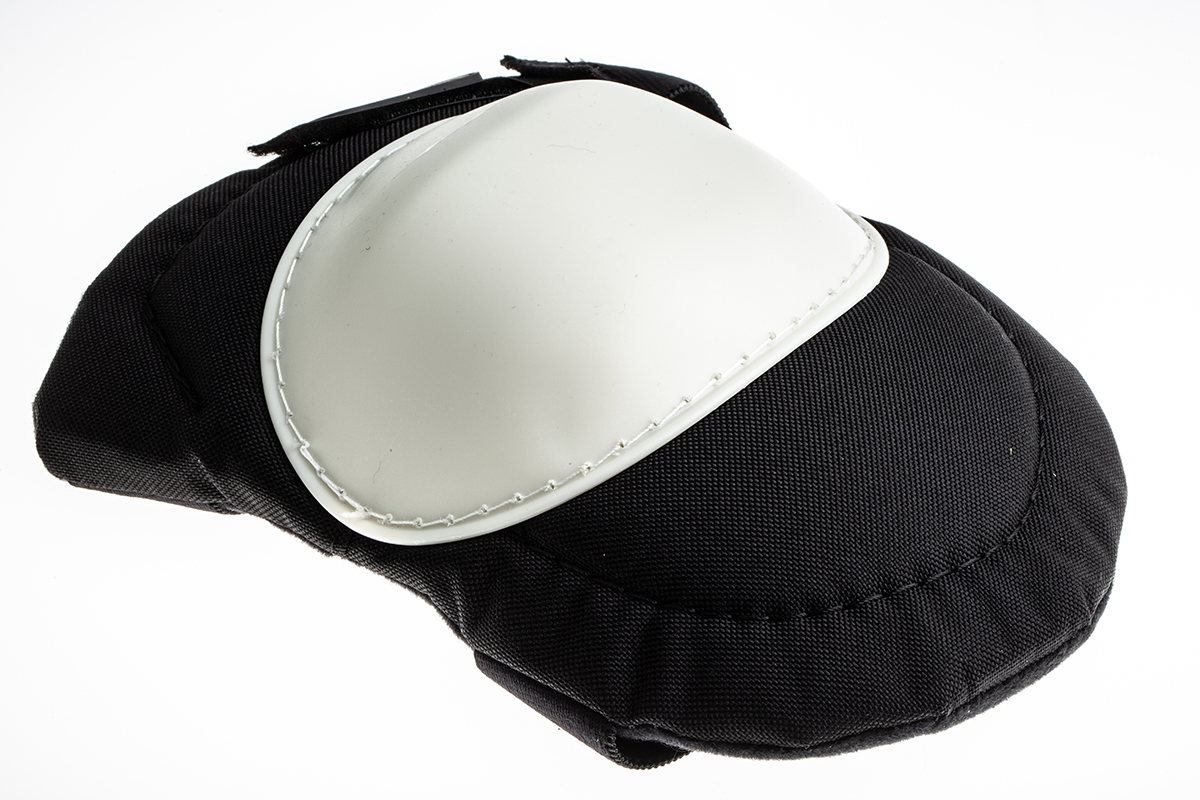 RS PRO Black Rubber Adjustable Strap Knee Pad Resistant to Water