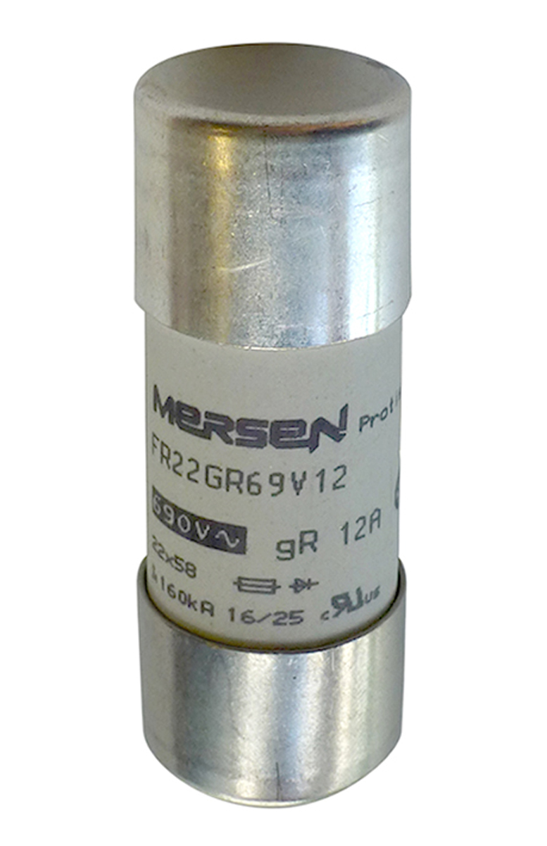 Mersen 25A FF Cartridge Fuse, 22 x 58mm