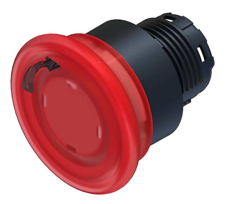 RS PRO Twist Release Illuminated Emergency Stop Push Button, Panel Mount, 22.5mm Cutout, IP65
