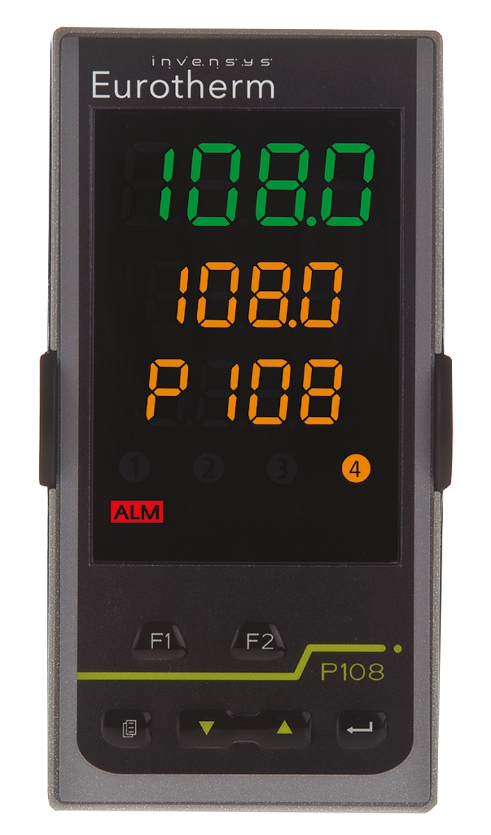 Eurotherm Piccolo P108 PID Temperature Controller, 48 x 96mm, 3 Output Logic, Relay, 24 V ac/dc Supply Voltage