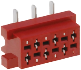 Amphenol Communications Solutions TMM Series Straight Surface Mount PCB Socket, 12-Contact, 2-Row, 2.54mm Pitch, Solder