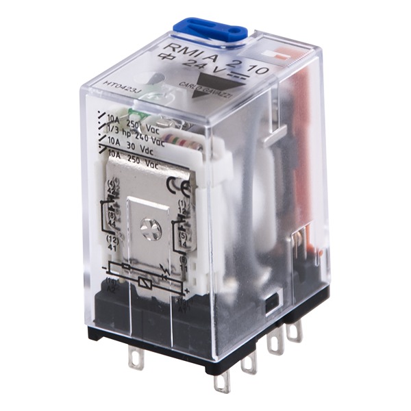 Carlo Gavazzi Plug In Power Relay, 12V dc Coil, 10A Switching Current, DPDT