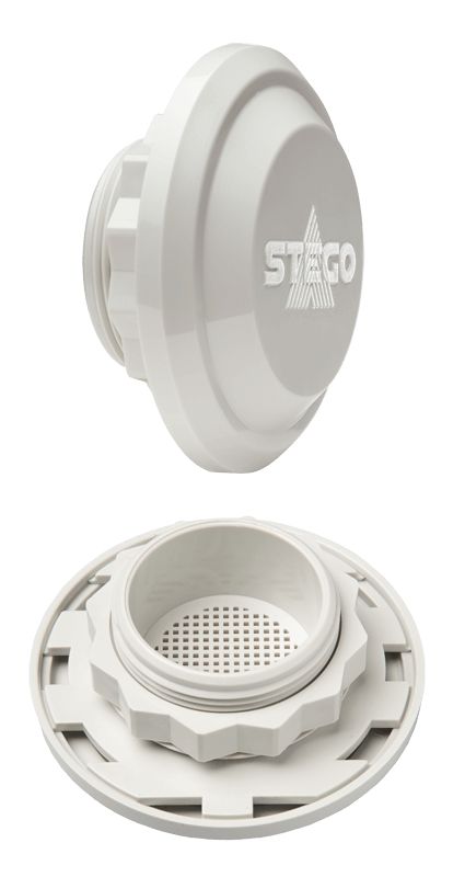 STEGO D084 Series Pressure Relief Vent, 65.5 mm Dia., 30.5mm H, 65.5mm W, For Use With Enclosure