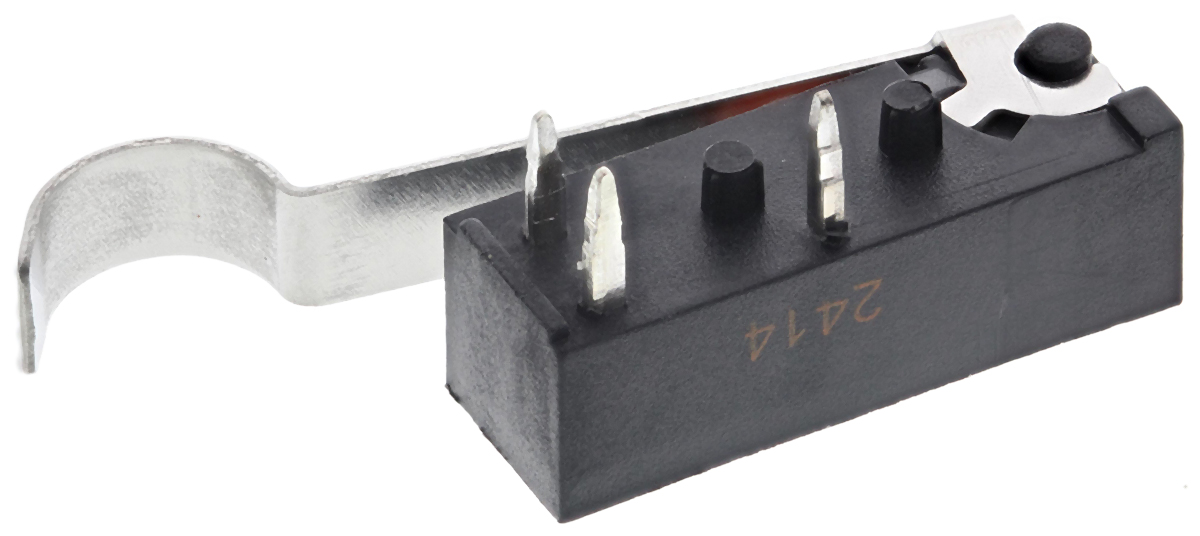 Saia-Burgess Roller Lever Micro Switch, Through Hole Terminal, 1 A @ 250 V ac, SPDT, IP54