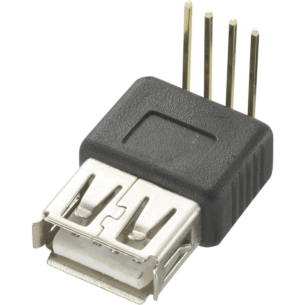 RS PRO, Through Hole, Socket- Single Port Type A USB Connector