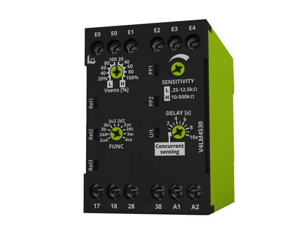Level Monitoring Relay, 1 Phase, 3PST, 24 → 240V ac/dc, DIN Rail