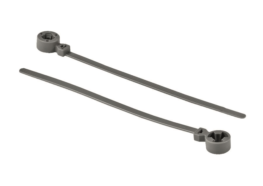 HellermannTyton Cable Tie, 175mm x 5.7 mm, Grey Polyamide, Pk-100