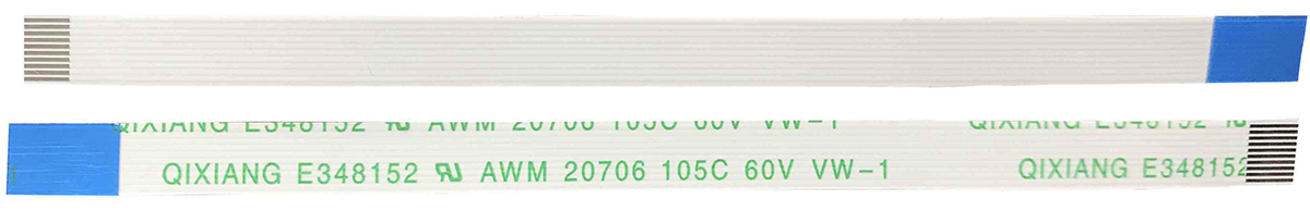 RS PRO FFC Ribbon Cable, 10-Way, 0.5mm Pitch, 100mm Length