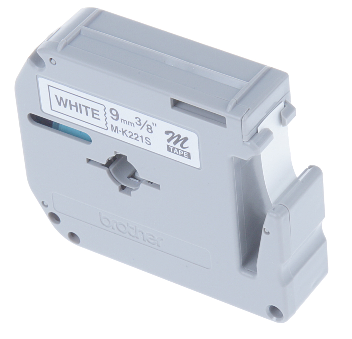 Brother Black on White Label Printer Tape, 4 m Length, 9 mm Width