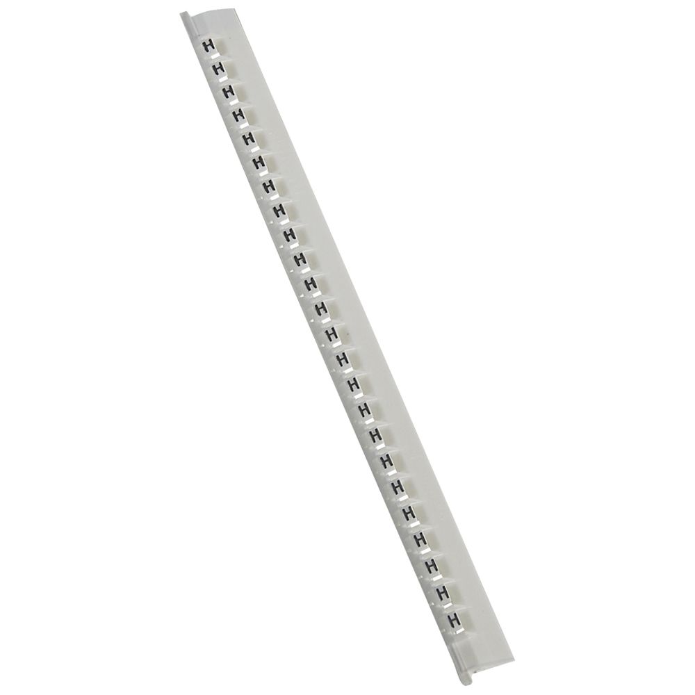 Legrand 037833 Cable Markers, White, Pre-printed "H", 0.8 → 2.2mm Cable, for Memocab, 037833