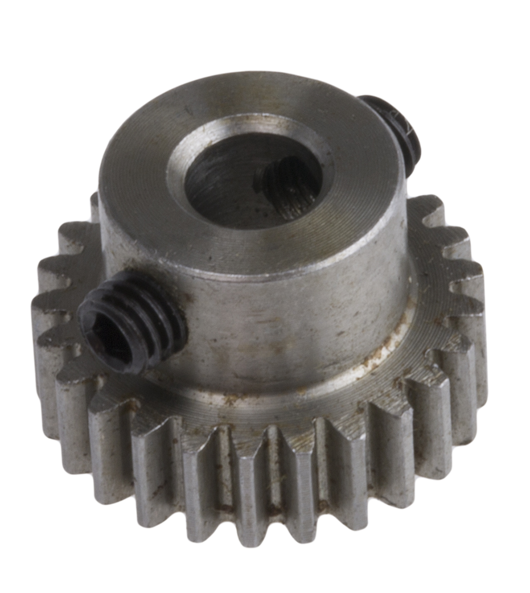 RS PRO Steel 25 Teeth Spur Gear, 0.5 Module, 4mm Bore Diam, 12.5mm Pitch Diam, 9mm Hub Diam