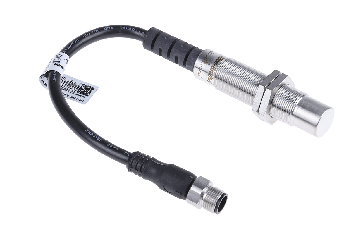 Allen Bradley Guardmaster 440N Series RFID Non-Contact Safety Switch, 24V dc, Stainless Steel Housing, 2NC, M12