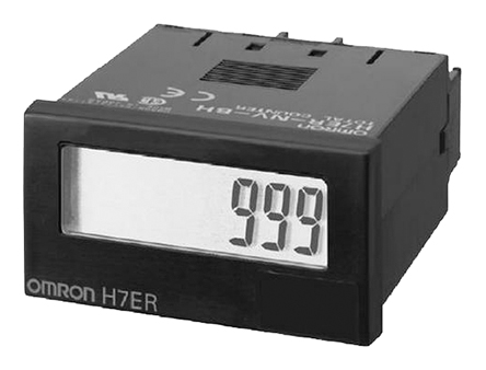 Omron H7ER Tachometer, 4 Digit LCD, 1kHz
