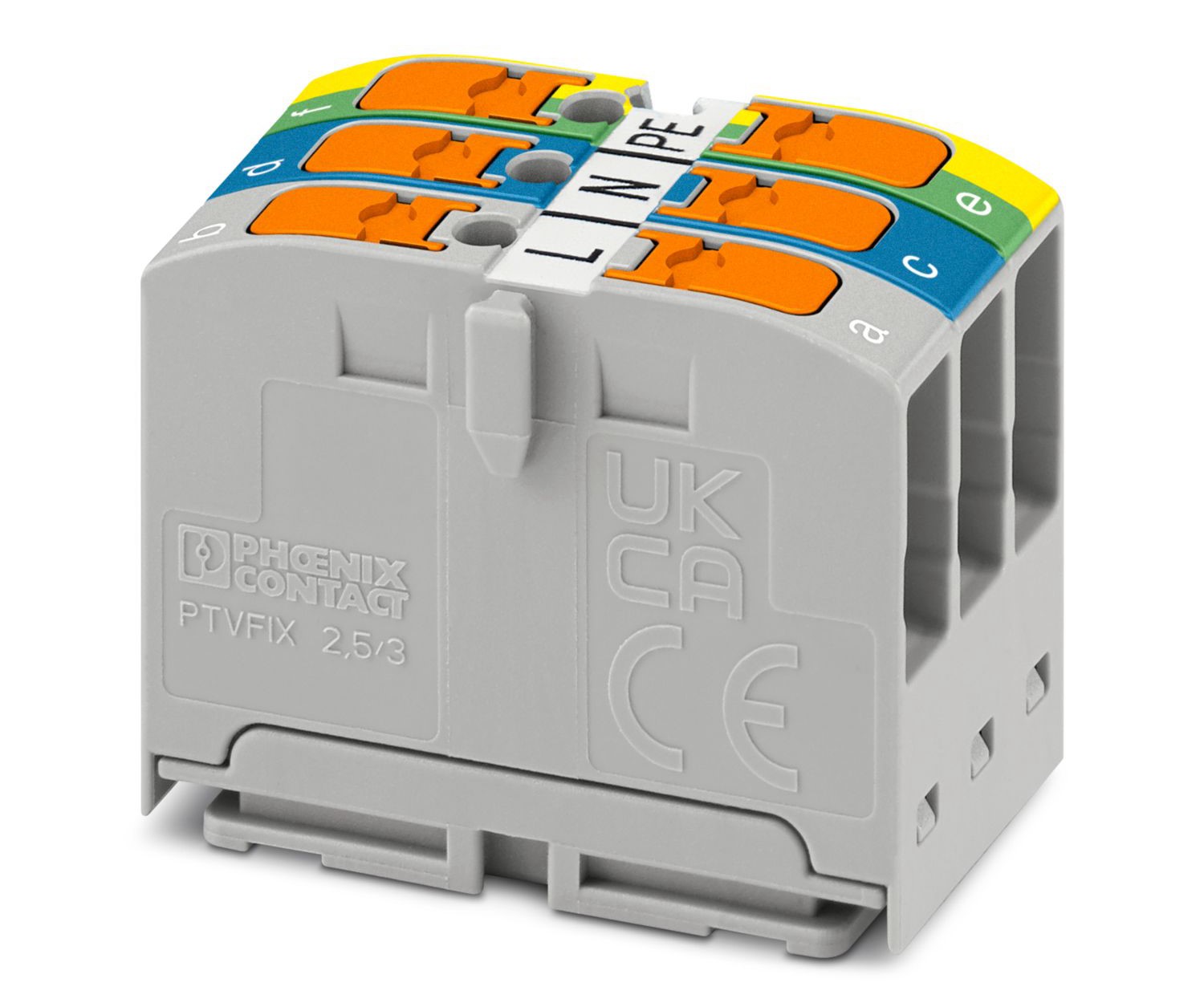 Phoenix Contact Distribution Block, 3 Way